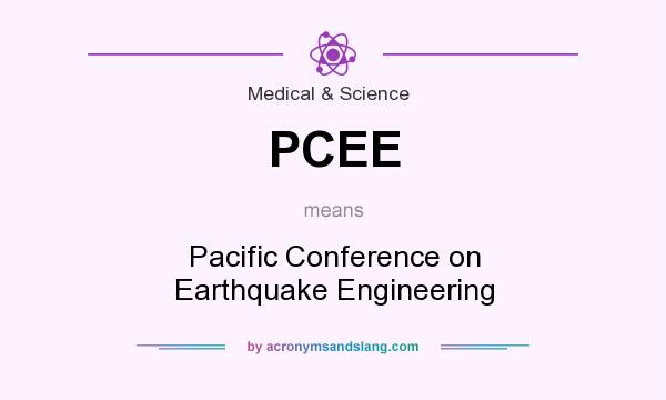 What does PCEE mean? It stands for Pacific Conference on Earthquake Engineering