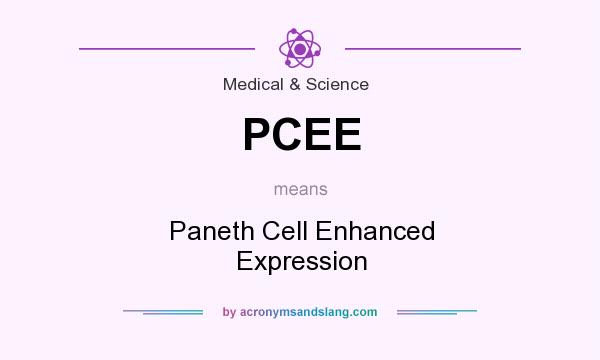 What does PCEE mean? It stands for Paneth Cell Enhanced Expression