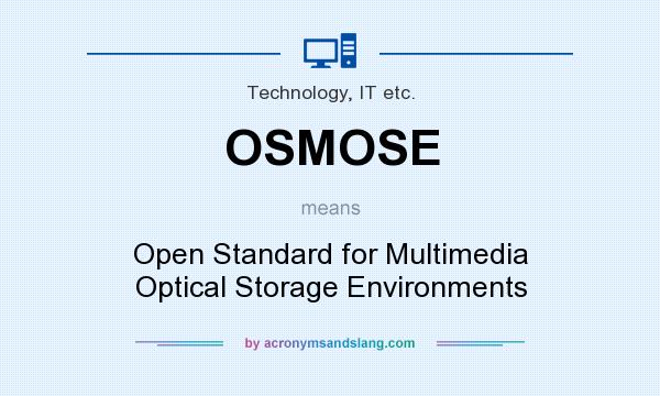 What does OSMOSE mean? It stands for Open Standard for Multimedia Optical Storage Environments