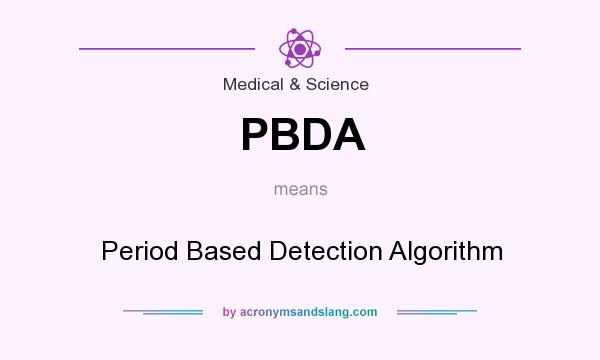 What does PBDA mean? It stands for Period Based Detection Algorithm