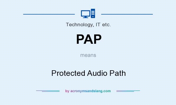 What does PAP mean? It stands for Protected Audio Path
