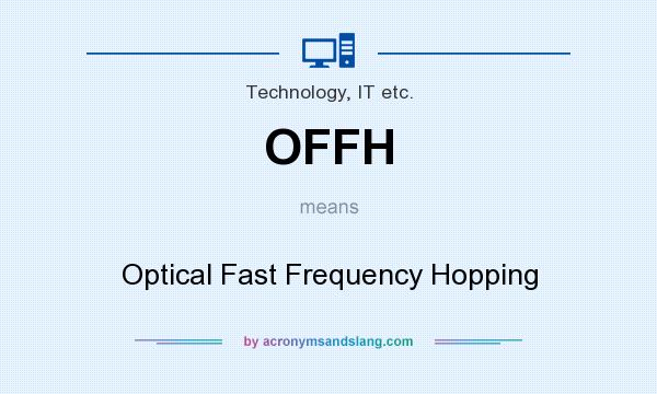 What does OFFH mean? It stands for Optical Fast Frequency Hopping