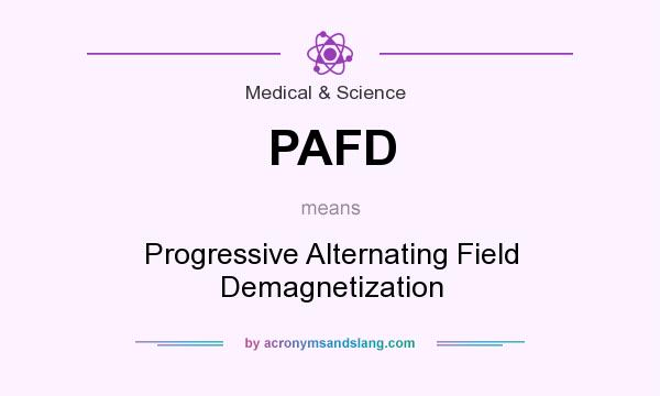 What does PAFD mean? It stands for Progressive Alternating Field Demagnetization