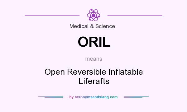What does ORIL mean? It stands for Open Reversible Inflatable Liferafts