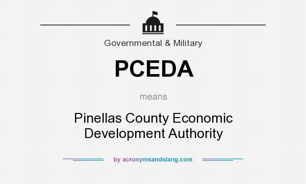 What does PCEDA mean? It stands for Pinellas County Economic Development Authority