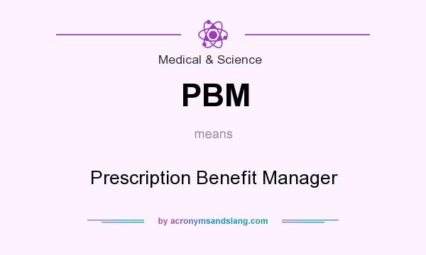 What does PBM mean? It stands for Prescription Benefit Manager
