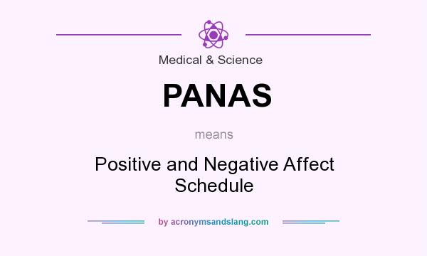 What does PANAS mean? It stands for Positive and Negative Affect Schedule
