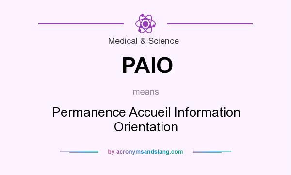 What does PAIO mean? It stands for Permanence Accueil Information Orientation