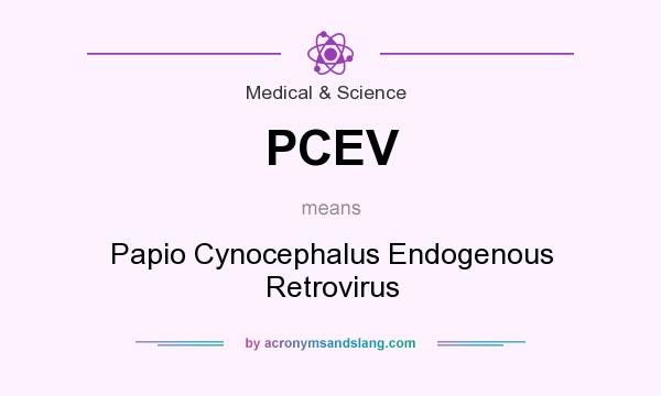 What does PCEV mean? It stands for Papio Cynocephalus Endogenous Retrovirus