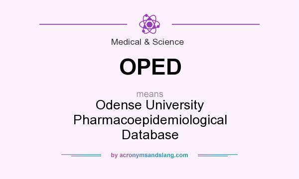 What does OPED mean? It stands for Odense University Pharmacoepidemiological Database