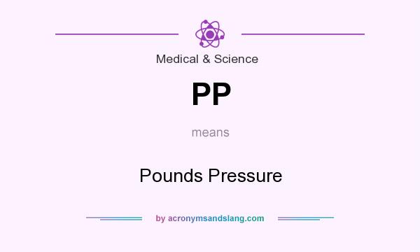 What does PP mean? It stands for Pounds Pressure