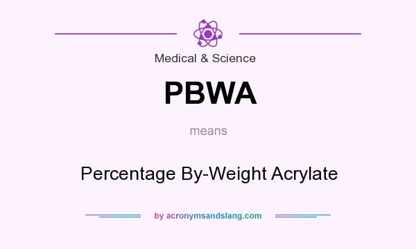 What does PBWA mean? It stands for Percentage By-Weight Acrylate