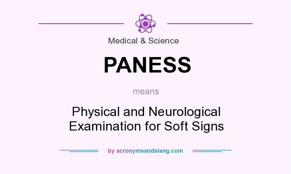 What does PANESS mean? It stands for Physical and Neurological Examination for Soft Signs