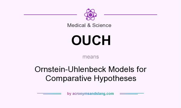 What does OUCH mean? It stands for Ornstein-Uhlenbeck Models for Comparative Hypotheses