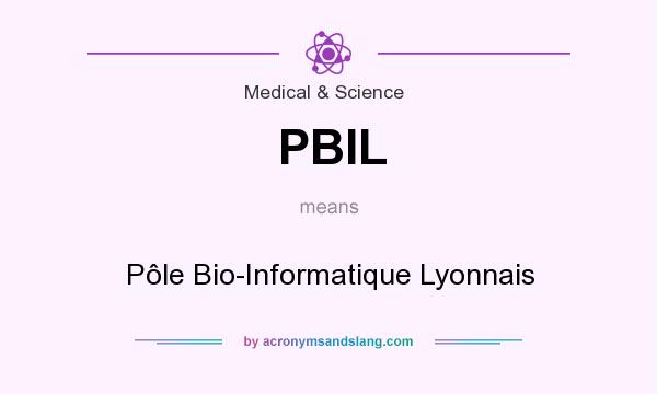 What does PBIL mean? It stands for Pôle Bio-Informatique Lyonnais