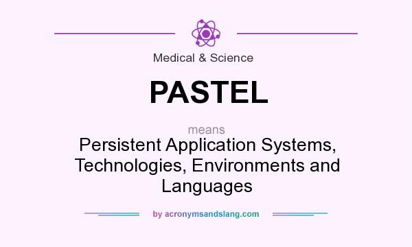 What does PASTEL mean? It stands for Persistent Application Systems, Technologies, Environments and Languages