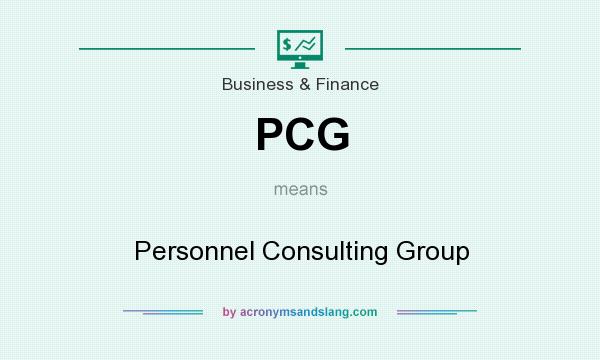 What does PCG mean? It stands for Personnel Consulting Group