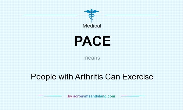 What does PACE mean? It stands for People with Arthritis Can Exercise