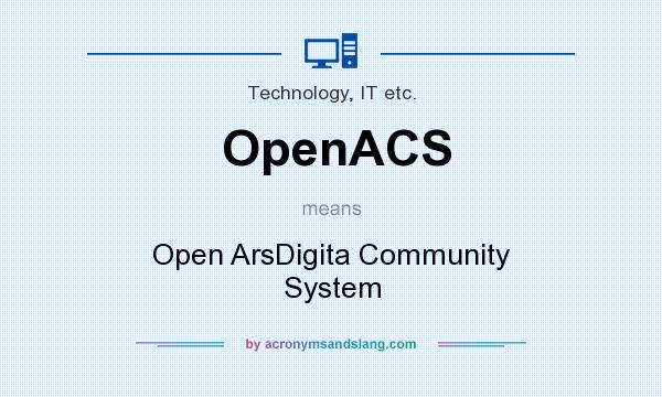 What does OpenACS mean? It stands for Open ArsDigita Community System
