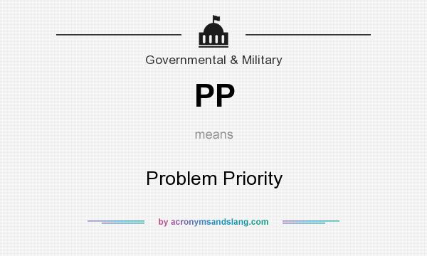 What does PP mean? It stands for Problem Priority