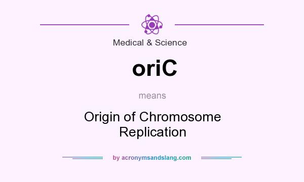 What does oriC mean? It stands for Origin of Chromosome Replication