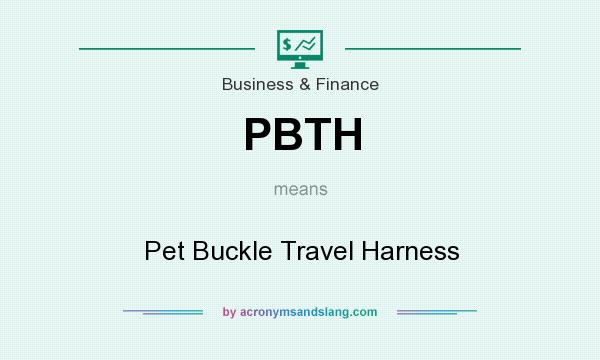 What does PBTH mean? It stands for Pet Buckle Travel Harness