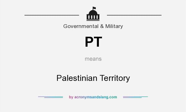 What does PT mean? It stands for Palestinian Territory