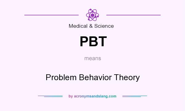 What does PBT mean? It stands for Problem Behavior Theory