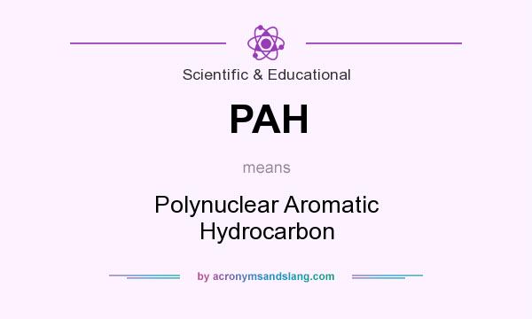 What does PAH mean? It stands for Polynuclear Aromatic Hydrocarbon
