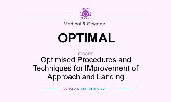 What does OPTIMAL mean? It stands for Optimised Procedures and Techniques for IMprovement of Approach and Landing