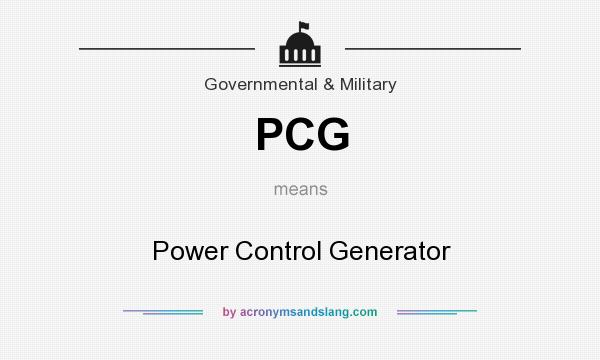 What does PCG mean? It stands for Power Control Generator