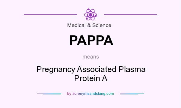 What does PAPPA mean? It stands for Pregnancy Associated Plasma Protein A
