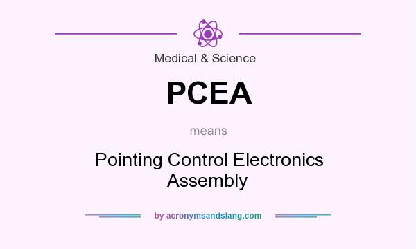What does PCEA mean? It stands for Pointing Control Electronics Assembly