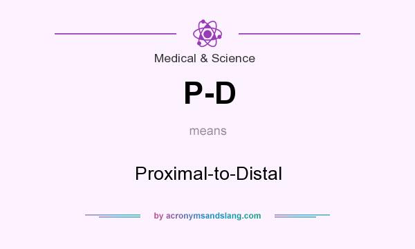 What does P-D mean? It stands for Proximal-to-Distal