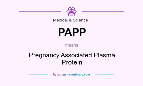 What does PAPP mean? It stands for Pregnancy Associated Plasma Protein
