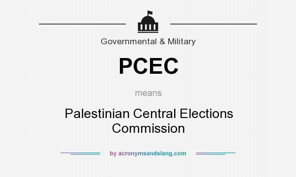 What does PCEC mean? It stands for Palestinian Central Elections Commission