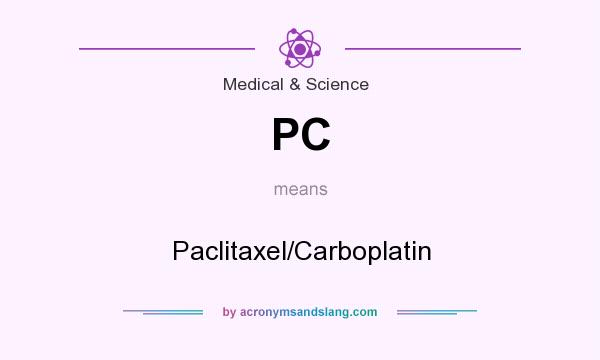 What does PC mean? It stands for Paclitaxel/Carboplatin