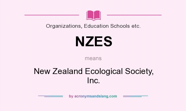 What does NZES mean? It stands for New Zealand Ecological Society, Inc.