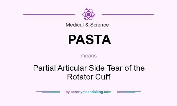 PASTA Partial Articular Side Tear Of The Rotator Cuff In Medical 