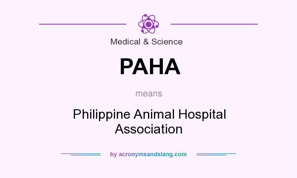 What does PAHA mean? It stands for Philippine Animal Hospital Association