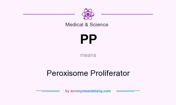 What does PP mean? It stands for Peroxisome Proliferator