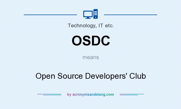 What does OSDC mean? It stands for Open Source Developers` Club