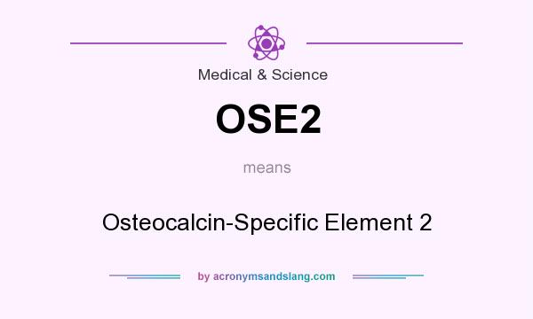 What does OSE2 mean? It stands for Osteocalcin-Specific Element 2