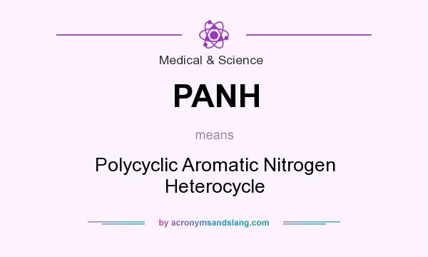 What does PANH mean? It stands for Polycyclic Aromatic Nitrogen Heterocycle