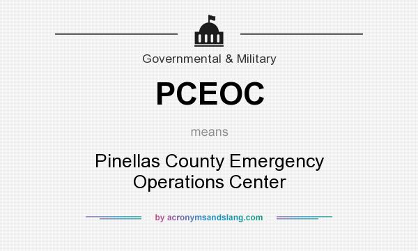 What does PCEOC mean? It stands for Pinellas County Emergency Operations Center