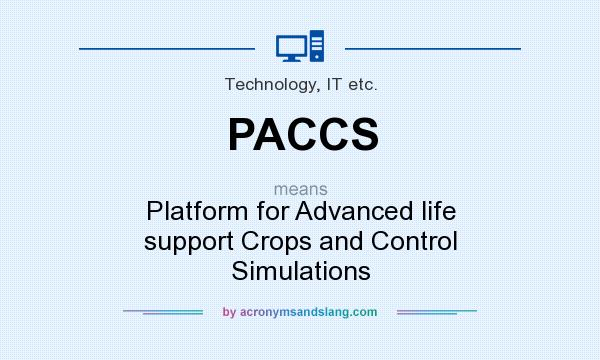 What does PACCS mean? It stands for Platform for Advanced life support Crops and Control Simulations