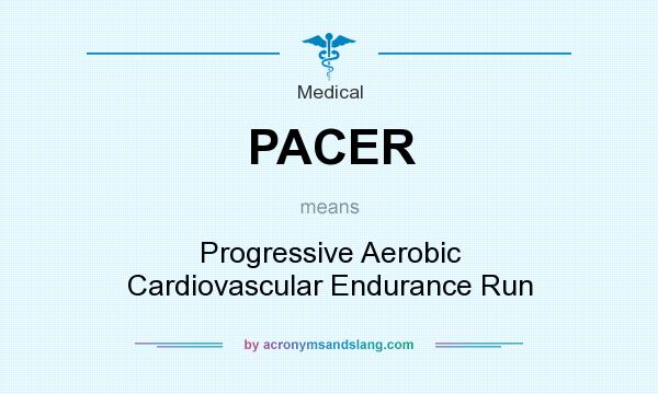 What does PACER mean? It stands for Progressive Aerobic Cardiovascular Endurance Run