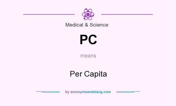 What does PC mean? It stands for Per Capita