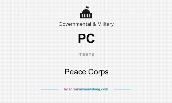 What does PC mean? It stands for Peace Corps