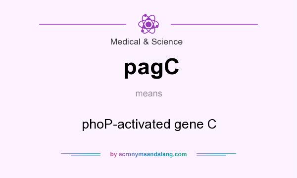 What does pagC mean? It stands for phoP-activated gene C